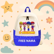 CHILDREN'S BACKPACK D BILLIONS CHILDREN'S SCHOOL BAG - FREE NAME PRINTING