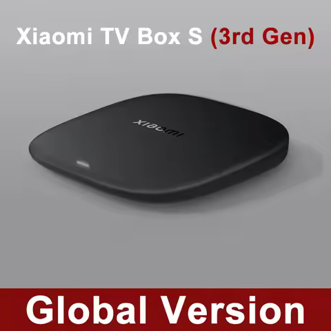Global Version Xiaomi TV Box S 3rd Gen 4K Ultra HD Supports HDR10+ 2.4GHz/ 5GHz Bluetooth 5.2 Quad-C