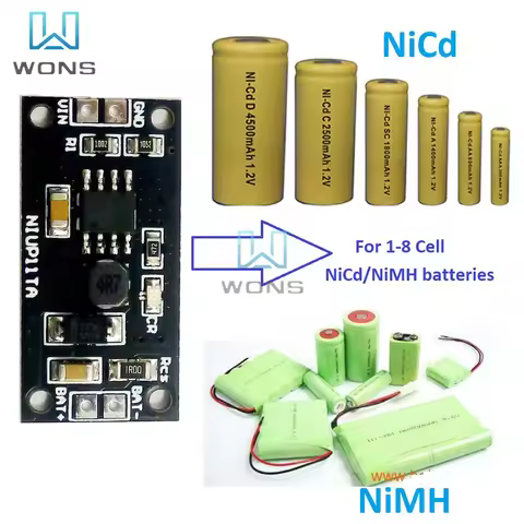 NIUP11TA 1S 2S 3S 4S 5S 6S 7S 8S NiMH NiCd Battery Charger Dedicated Module Board 1.2V 2.4V 3.6V 4.8