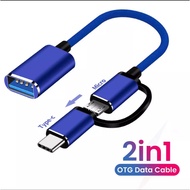 2 IN 1 OTG Adapter Cable [Type C + Micro USB]