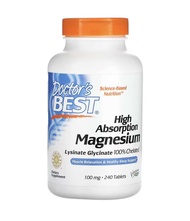 Doctor’s Best Magnesium Glycinate High Absorption 240 tablets