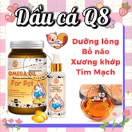 Q8 Salmon Oil 150ml liquid and 60 tablets (Omega-3 supplement and hair care) for Dogs and Cats - T3 