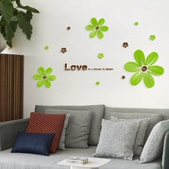 Cheap 3D stereo wall stickers creative Crystal acrylic dining living room bedroom sofa TV backgrou
