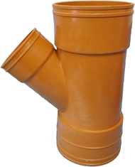 PVC sanitary wye reducer  6  x 4