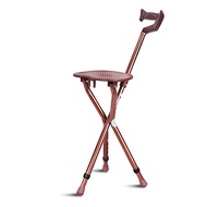 Kefu Triangle Walking Stick Elderly Walking Stick Chair with Stool Walking Stick Elderly Mobile Chai