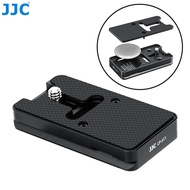 JJC CP-AT1 AirTag Quick Release Plate for DSLR Mirrorless Camera Arca Type Base with Air Tag Slot 1/