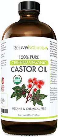 ▶$1 Shop Coupon◀  Castor Oil (16oz) USDA Certified Organic, 100% Pure, Cold Pressed, Hexane Free by