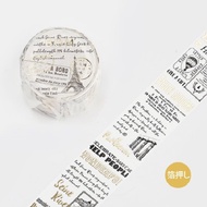 日本 BGM 和紙膠帶/ 詩篇金箔Special系列/ 打字機/ 30mm