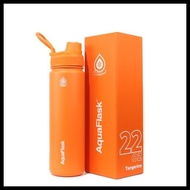 Aquaflask Tangerine 22oz 32oz 40oz (Wide Mouth with Spout Lid Vacuum Insulated Stainless Steel)