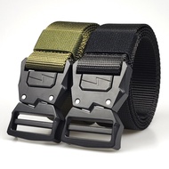 F024a3.8cm Lightning Tactical Buckle Men's Polyester Belt Outdoor Casual Jeans Quick Release Belt 4.