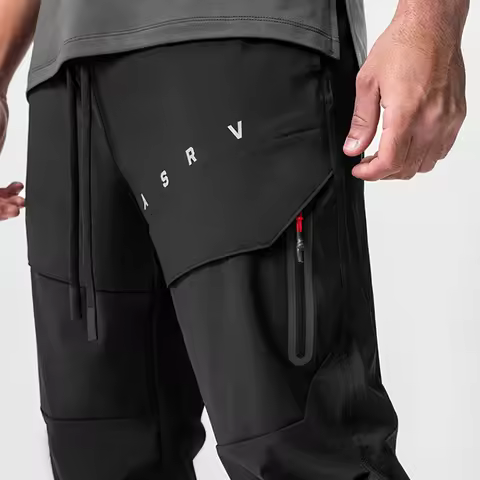 Men's Casual Sports Jogger Pants Gym Fitness Workout Track Pants Multi-pocket Cargo Pants Quick Dry 