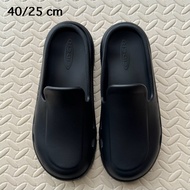 Second Hand Eider Shoes With Heel Straps Black Rubber (BE742)
