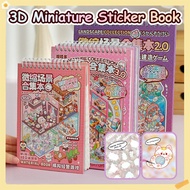 3D Miniature Sticker Book 3.0 DIY Sticker Scene Cute Style Quiet Book Landscape Sticker