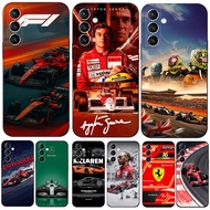 For Samsung Galaxy A25 5G Case Phone Back Cover Soft Silicone Protective Black Tpu Case F1 team Ayrt