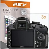 REY Screen Protector for NIKON D3100 - D3200 - D3300 - D3400 - D3500, Tempered Glass Film, Premium q