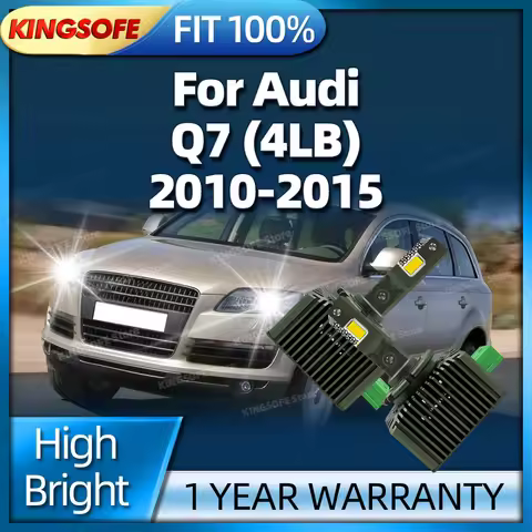 50000LM D3S LED Headlights HID Bulb Canbus Car Light 6000K Plug and Play For Audi Q7 4LB 2010 2011 2