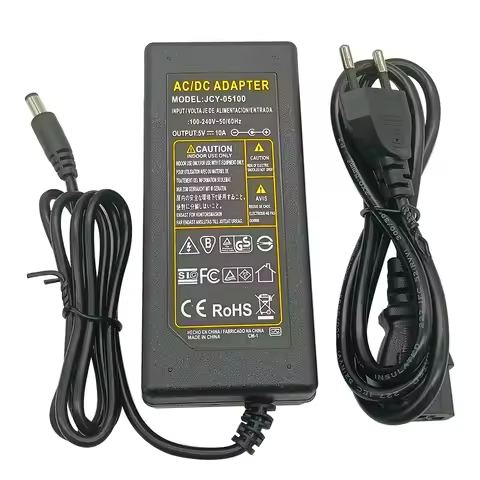 5V Power Adapter Supply 1A 2A 3A 4A 5A 6A 8A 10A Switching Power Supply AC 110V~220V Lighting
