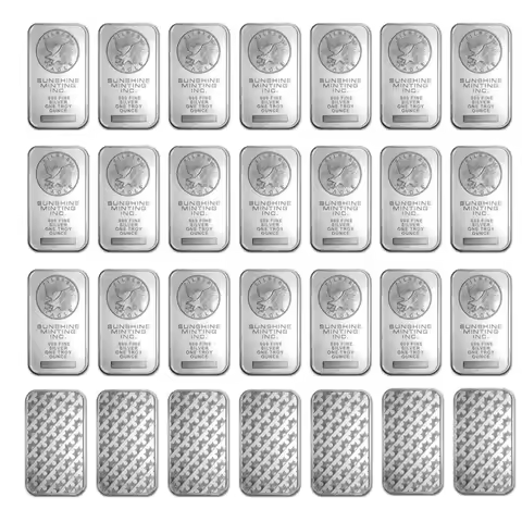 1/5/20pcs Sunshine Minting 1 oz Silver Bar Silver Bullion Bar Eagle Commemorative Silver Coins Colle
