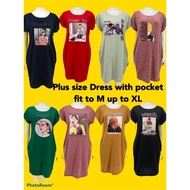 Plus Size Pambahay Bodycon Dress/T-Shirt Dress