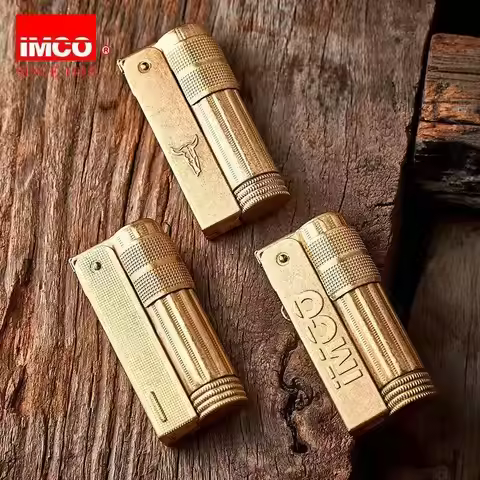 Original IMCO Lighter Old Gasoline Flint Lighter Windproof Stainless Steel Cigarette Petrol Oil Ligh
