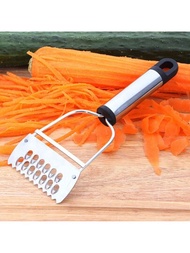 1入不鏽鋼多功能蔬菜刨絲器 - 適用於馬鈴薯,胡蘿蔔和水果 - 便攜式室內外廚房配件