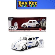 Jada Toys 1:24 Hollywood Rides Star Wars 1959 Volkswagen Drag Beetle with R2-D2