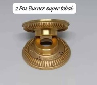 2 Pcs Burner Kompor Rinai Tebal / Burner Kompor Rinnai Kecil  Type RI 522 E / RI 522 C Free Packing Kardus/ BURNER KOMPOR GAS RINNAI / KUNINGAN KOMPOR GAS RINNAI / Burner kuningan kompor Rinnai rinai Ri 522 C / E / CE RI 511 C / E Super tebal/