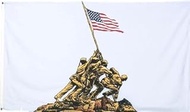 IWO JIMA Flag Raising WW II 3'x5' Polyester flag
