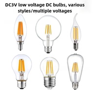 LED  Retro Filament Bulb DC E27 Dimming Bulb E14 Screw Outdoor Bulb