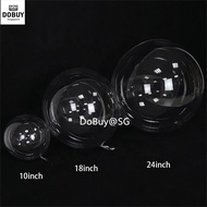 🔥SG LOCAL STOCK🔥10inch 18inch 24inch 36inch BoBo balloon Clear Helium Balloon Transparent Balloon Bi