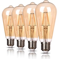 Vintage LED Edison Bulb, ST19 8W Dimmable LED Filament Bulb, 800 Lumens, Warm White 2200K, LED Light