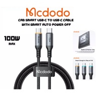 MCDODO Smart Auto Power Off CA 2040 0870 0570 0480 100W 6A 36W 3A USB A C L Fast Charging Cable 1.2m