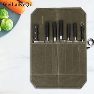 WeiLaiKeQi Chef Roll Bag Pouch Bag Storage Pockets Chef Case Chef Bag for Outdoor BBQ