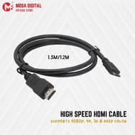 MOSA High Speed HDMI Cable 4K 30Hz 1080P 3D 1.2M/1.5M Kabel HDMI TVs Projector Sound System