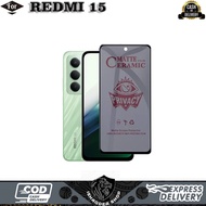 Tempered Glass Privacy Anti Spy REDMI 15 Screen Protector