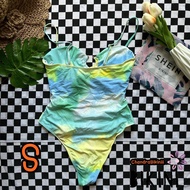 SHEIN BIKINI ชุดว่ายน้ำทูพีซ ชุดว่ายน้ำสีเขียว พร้อมส่งจากไทย GREEN SIZE S #SHGRN0125