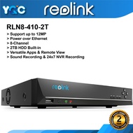 Reolink RLN8-410-2TB Latest Smart AI 4K NVR 8-Channel Supported All 12MP/8MP/5MP/4MP Poe/ WiFi Camer