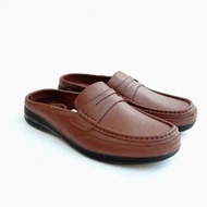 Sepatu Sandal Selop Karet Pantofel Bustong Pria Dewasa Formal Anti Air ATT ABK