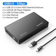 ORICO 3.5นิ้วกล่อง HDD SATA USB 3.0 / USB 3.1 Gen 1ประเภท C กล่องฮาร์ดดิสก์สำหรับดิสก์ SSD UASP 18TB
