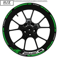 New For Kawasaki Z250 Motorcycle 17 Inch Wheel Hub Decal Set Decorative Protection Z 250 Rim Reflect