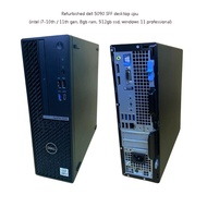 Refurbished dell 5090 SFF desktop cpu (intel i7-10th / 11th gen, 8gb ram, 512gb ssd, windows 11 prof