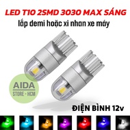 bag - 02 bulbs - Super bright T10 2SMD 3030 LED