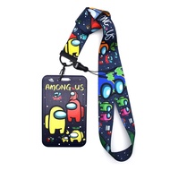 Cartoon Ezlink Card Holder / Staff Pass Holder with Thick Lanyard - Among Us