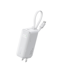 Anker 511เครื่องชาร์จ30W 3-In-1พาวเวอร์แบงค์และ USB คู่เครื่องชาร์จติดผนัง5000MAh ชาร์จเร็วปลั๊กพับไ