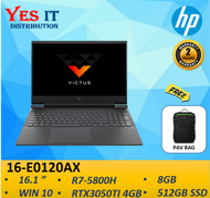 HP VICTUS GAMING 16-E0120AX 16.1" FHD 144Hz Laptop Blue ( R7 5800H 8GB 512GB SSD RTX3050Ti 4GB W10 2