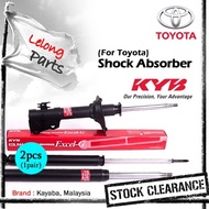 (Lelong Price~) Kayaba 2pcs Toyota Absorber Hiace Prado Hilux Avanza RN20 LH80 LH113 RZJ95 LN166 F601 F602 KYB Shock