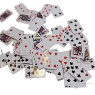 มินิโป๊กเกอร์เล่นไพ่เกมสวมใส่ทนทานโป๊กเกอร์การ์ดเกมของเล่นสำหรับครอบครัว Gathering Party เล่น LA3PF-