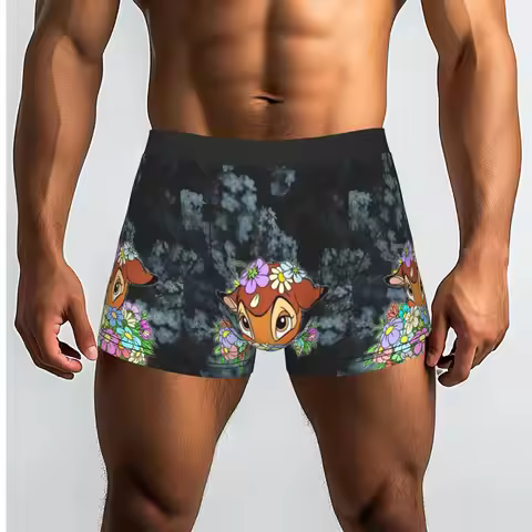 Custom B-Bambies Anime Boxers Shorts Mens Briefs Underwear Fashion Underpants