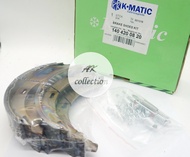BENZ ผ้าเบรค มือ ผ้าเบรกมือ ผ้าเบรคมือ Brake shoes เบนซ์ รุ่น W140 S280 S500 No.1404200420 ยี่ห้อKm