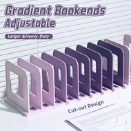 Ins Style Gradient Bookends Desktop Storage Shelf Freely Adjustable Baffle Desktop Book Fixed Booken